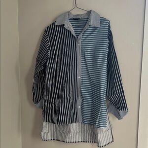 💛Striped Button-Up Shirt